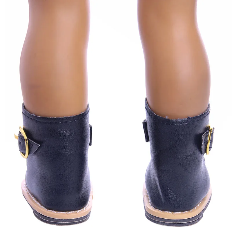 Осенне зимние кожаные сапоги подходят для 18 дюймовых американских и 43 см детских