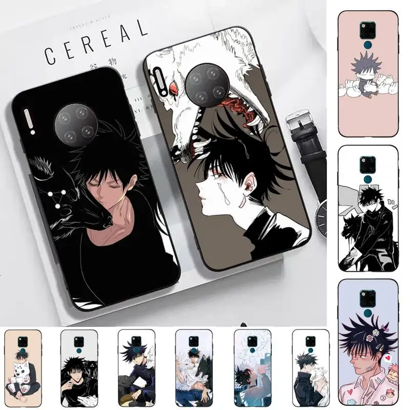 

TOPLBPCS Anime Jujutsu Kaisen Fushiguro Megumi Phone Case for Huawei Mate 20 10 9 40 30 lite pro X Nova 2 3i 7se