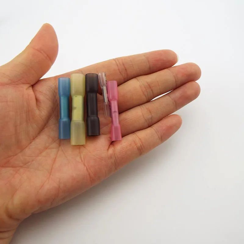 

Insulated Waterproof Heat Shrink Terminals Seal Butt 12-10 14-12 16-14 22-18 26-22 AWG Electrical Wire Crimp PE Connector U27