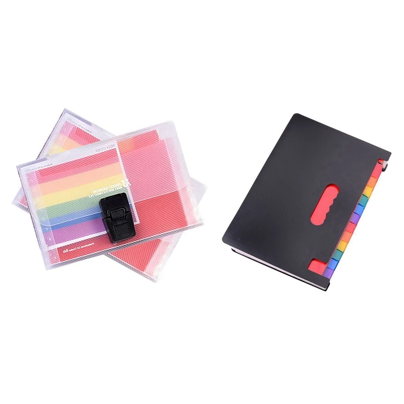 Папка 2 шт.: 1 шт. 12 карманов расширяемая папка для файлов/A4 расширяемый органайзер