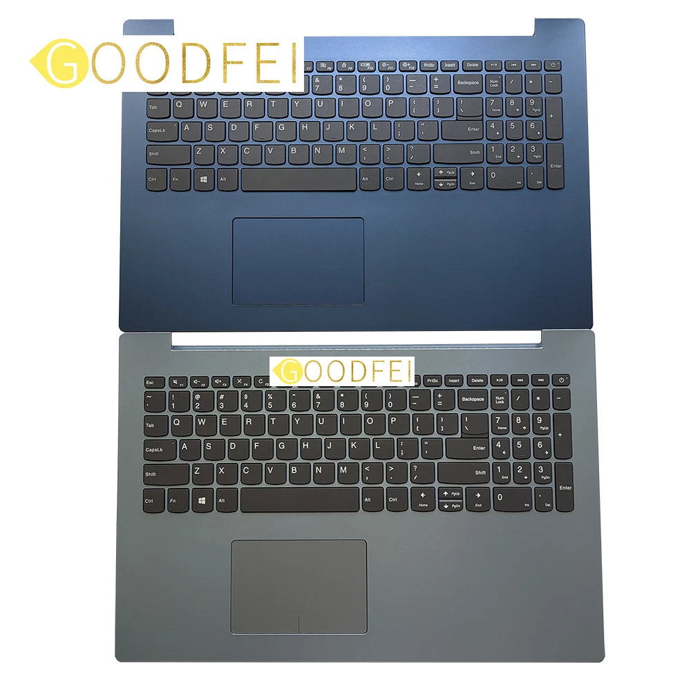 

Новый оригинальный чехол для Lenovo Ideapad 320-15 ISK IKB IAP ABR AST, верхняя часть корпуса C, английская Клавиатура США, тачпад, синий 5CB0N86404