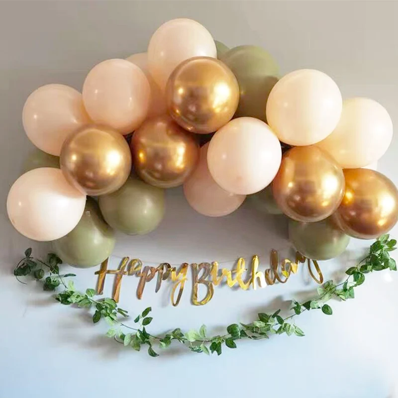 Набор воздушных шаров в стиле ретро комплект из 20 предметов 10 дюймов зеленый