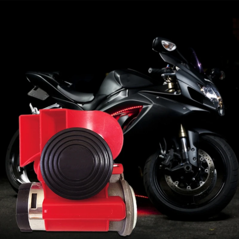 

12V Car Auto Horn Vehicle Boat Caravan Loudspeaker Performance Durable Dual Tone Air Horn Speaker Snail Shape