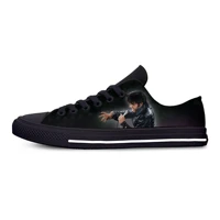 mens casual shoes the king elvis presley rock funny funny fashion canvas shoes low top lightweight breathable men women