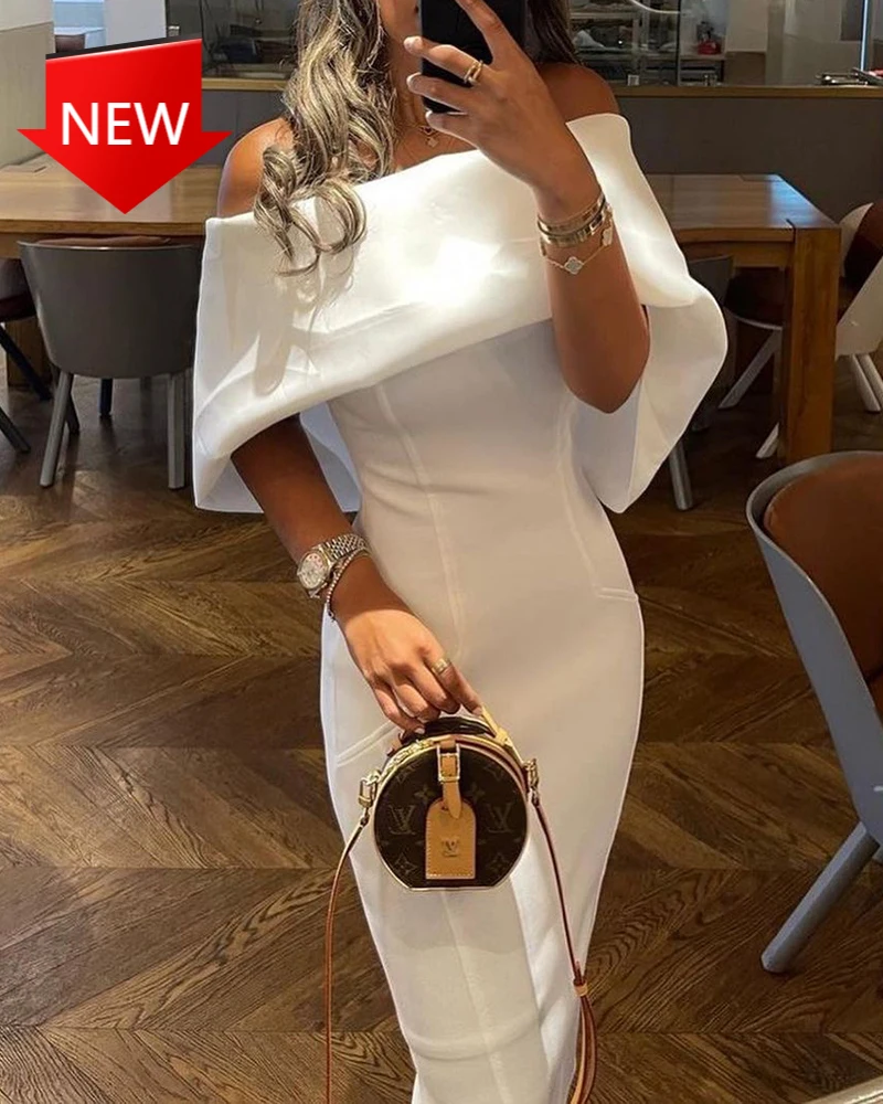 

Вечерние ское облегающее вечернее платье, элегантное платье с принтом «поликадо» и оборками, дизайнерская накидка с открытыми плечами, 2021