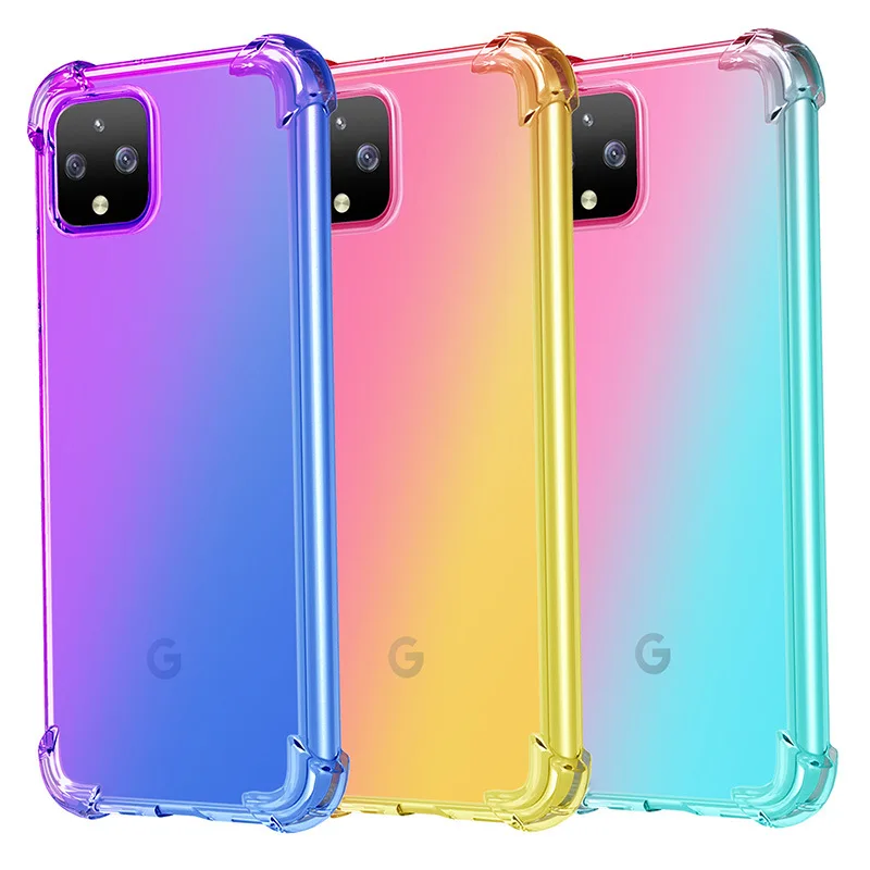 Чехол для телефона с градиентом Google Pixel 4 4XL мягкий силиконовый чехол из ТПУ