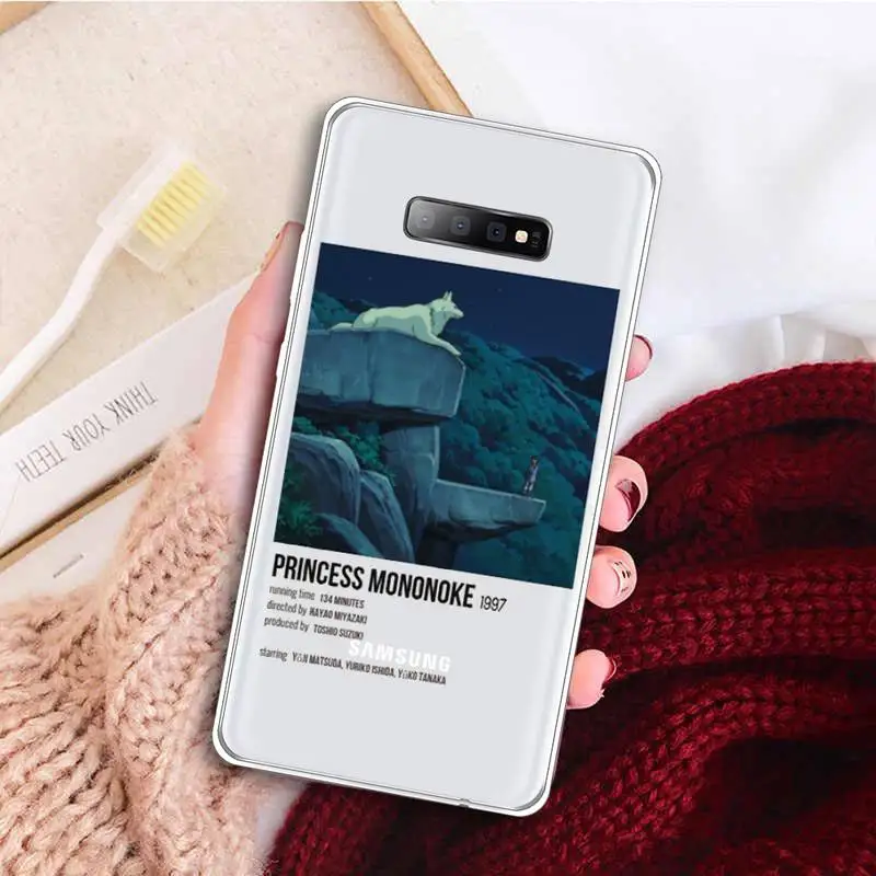 

Princess Mononoke Fantasy Anime Phone Case Transparent For Samsung Galaxy A 71 21s S note 8 9 10 plus 20 ultra