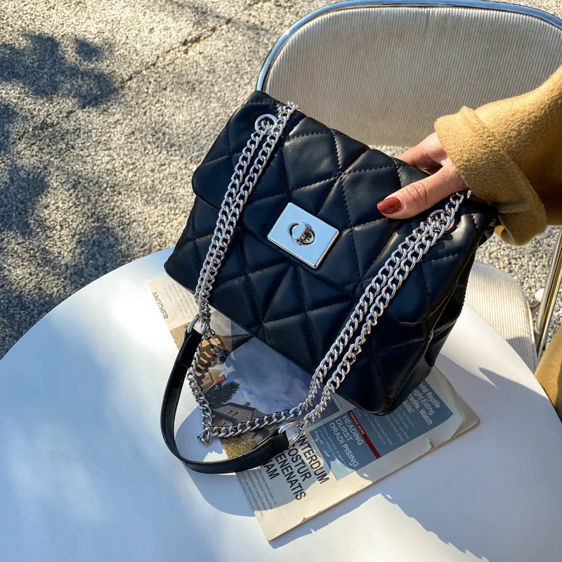 

Fashion Chain Crossbody Bags for Female Luxury Brand Korean Version Handbag Lady Messenger Bag Simple Shoulde Bag Women's Design
