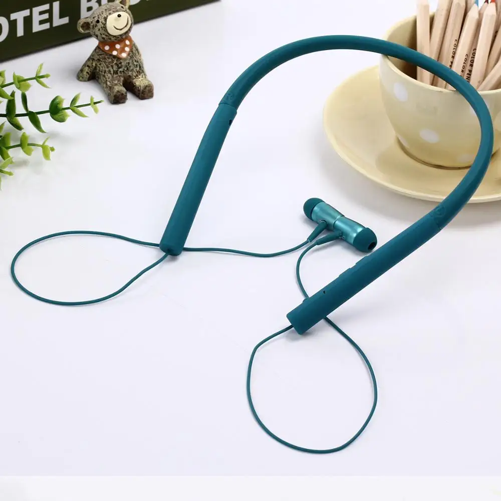 Зеленый Беспроводная Bluetooth подвесная спортивная Гарнитура для sony mdr-ex750bt, беспроводная гарнитура с шумоподавлением и водонепроницаемым магнитом - Цвет: Зеленый