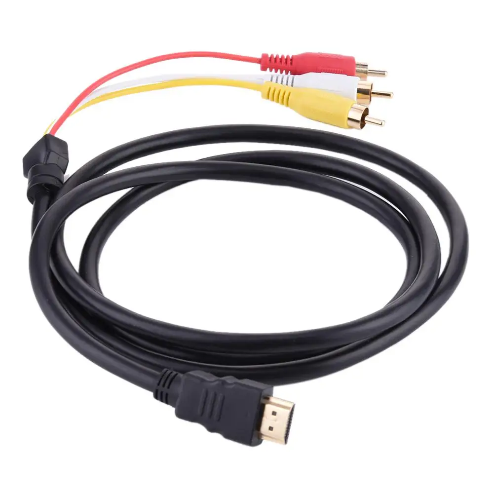 Кабель-Переходник HDMI (штекер)/3 RCA (штекер) 1 5 м 3RCA стерео компонент преобразователя