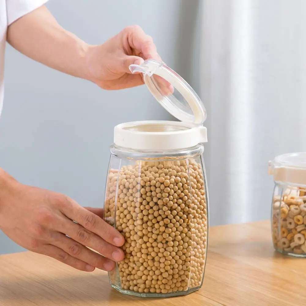 0 7/1/1.7 л стеклянные банки прозрачные контейнеры для хранения стеклянных бутылок