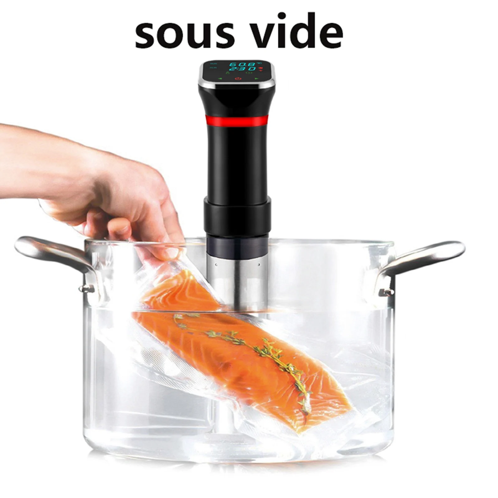 

IPX7 Waterproof Sous Vide Immersion Circulator Vacuum Slow Cooker with LED Digital Accurate Control, UK Plug
