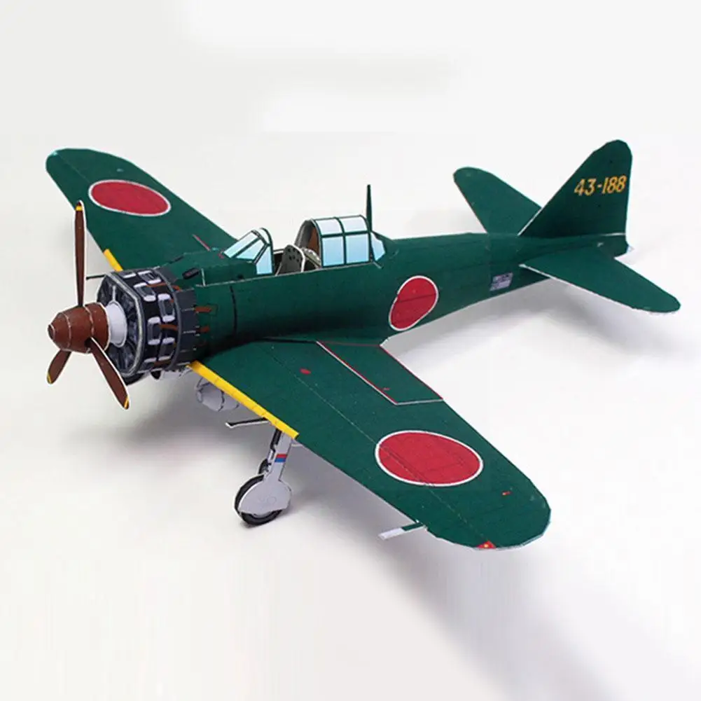 

Набор для самостоятельной сборки 1: 48, японская модель A6m5a истребитель Зеро, 56 типов, детская бумажная Веерная Коллекционная модель, игрушка, ...