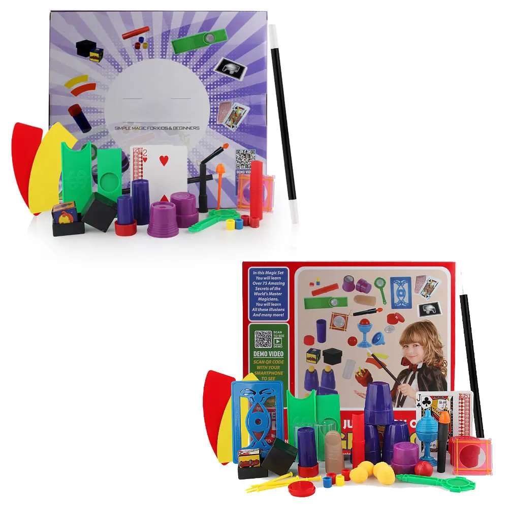 

Close-Range Stage Magic Tricks Wand Toys Funny Junior Magic Set Kid Simple Interaction Card Finger Indoor Magic Performing Props