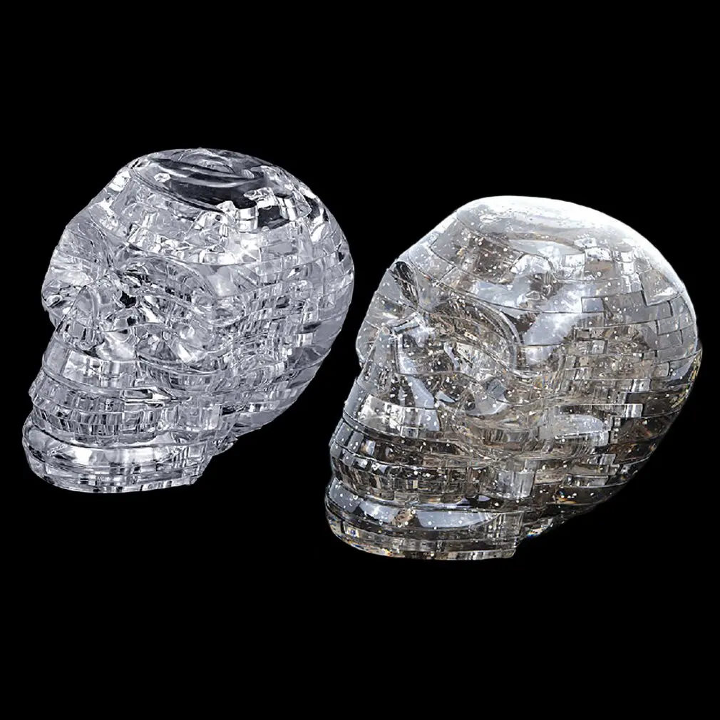 NEW 3D Crystal Puzzle DIY Jigsaw Assembly Model Gift Toy Skull Skeleton Good For Promoting Children Intelligence Kids | Игрушки и хобби