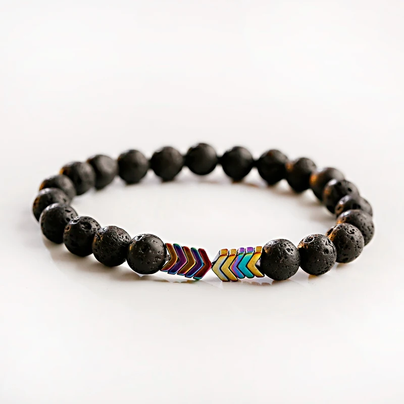 Камень из вулканической лавы диффузор эфирного масла браслеты браслет