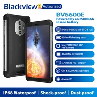 blackview bv6600e ip68ip69k waterproof 4gb32gb dual 4g rugged smartphone 5 7 android 11 nfc 8580mah battery mobile phone