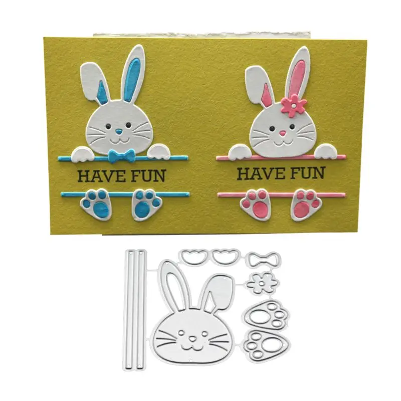 Bow Rabbit Metal Cutting Dies Stencil Scrapbooking DIY Album Stamp Paper Emboss | Дом и сад