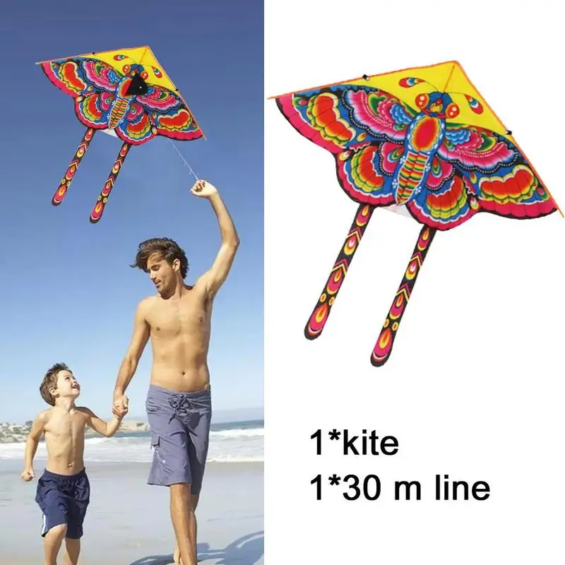 

Children Cartoon Butterfly Kite Outdoor Sports Kids 90*50CM Game Black Competition Toys Play Tail Kite Butterfly G0E7