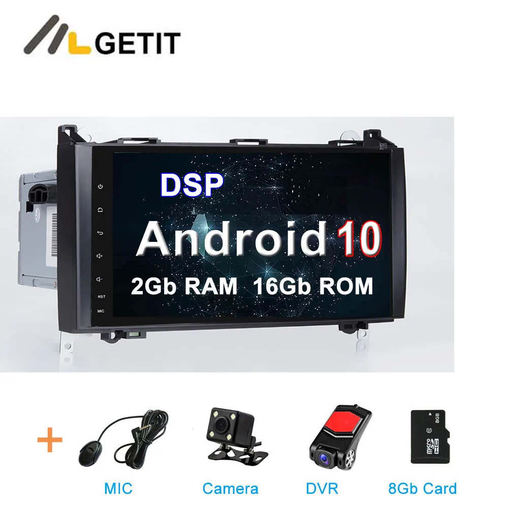 2G CAMERA-DVR-SD DSP DSP Android 10 Автомагнитола Стерео gps головное устройство для Mercedes Benz B200 W169 W245 Viano Vito W639 Sprinter W906 - Цвет: 2G CAMERA-DVR-SD DSP