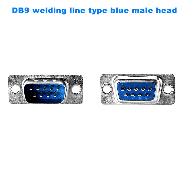 10 шт. RS232 DB9 разъем последовательный VGA 9 Pin Женский 2 ряда припоя Тип штепсельная