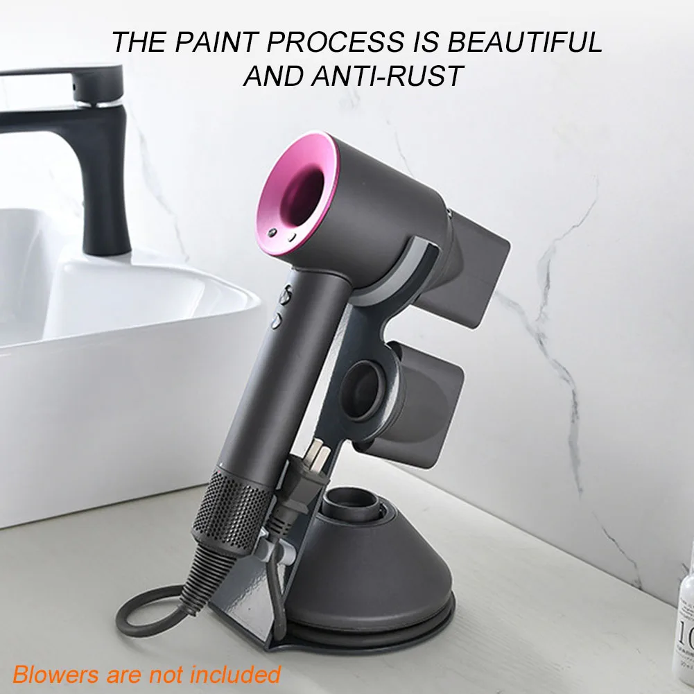 

Punch Free Solid Desktop Stand Home Hair Dryer Holder Magnetic Bathroom Organizer Space Saving Professional Anti Drop For Dyson