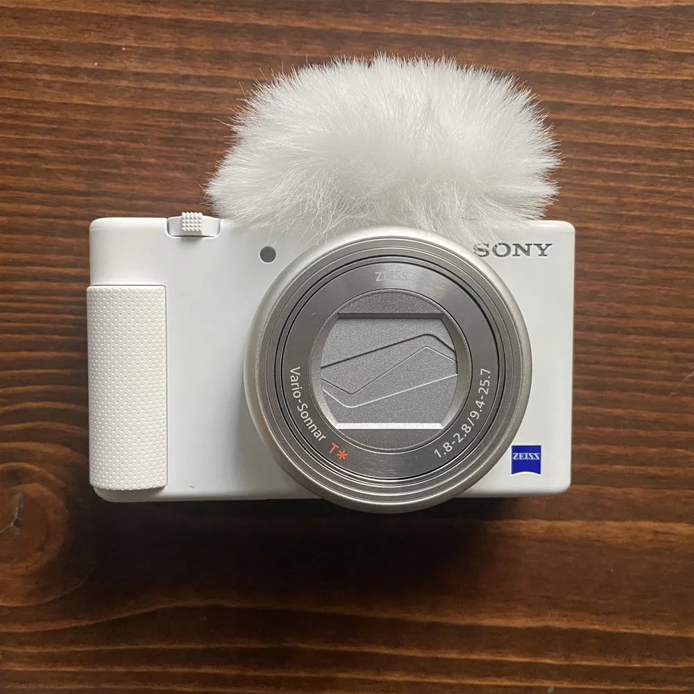 Blue Mantis Dead Cat Hot Shoes And Furry Windscreen For Sony ZV-1 Vlog  Hot Boots Artifical Fur Windshield For Sony ZVE10