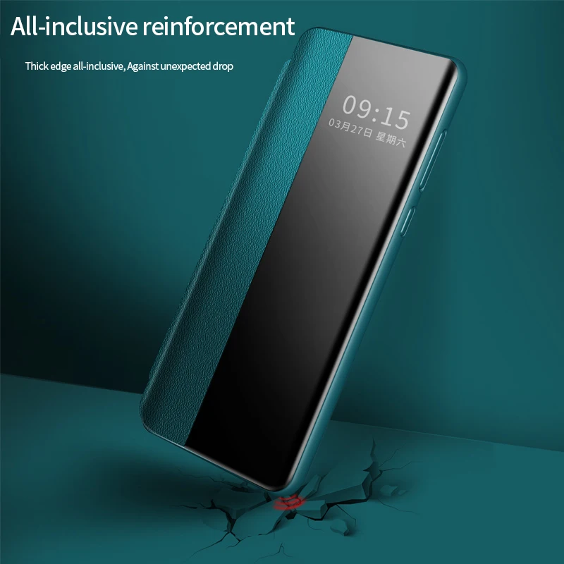 Оригинальный флип-чехол из воловьей кожи для Huawei P40 Pro 360 полноразмерная защитная