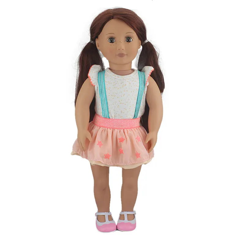 Новое прелестное поступление Модная Джинсовая юбка для 18 дюймовой кукольной