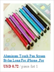 Стилус из алюминиевого сплава для iPad iPhone iPod Touch Phone Для samsung S6 S7 Note 5 6 для huawei zte Xiaomi mobile& Tablet