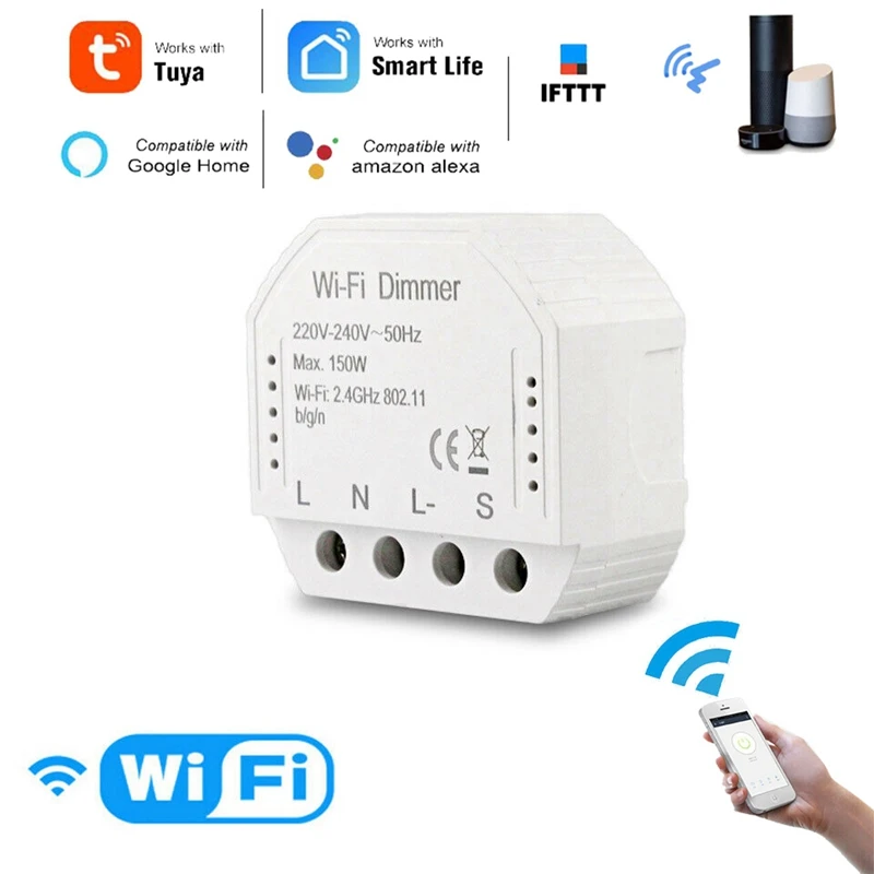 4 шт. DIY умный WiFi светильник светодиодный диммер свет/Tuya приложение дистанционное