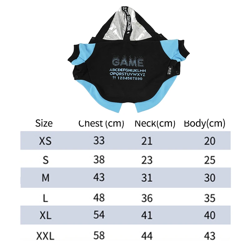 

Cool Dog Clothes Hooded Sweater Letter Printing Spring Autumn Jacket Coat Cat Costume For Small Dogs Chihuahua Pet Dogs Clothing