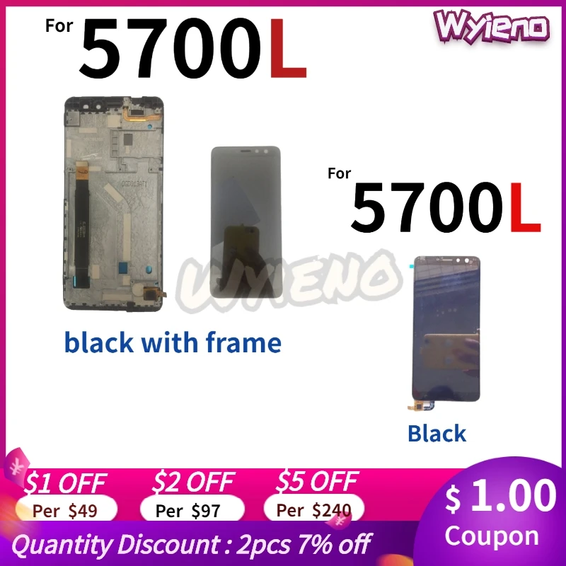 Wyieno протестированная BQ5700L панель дигитайзера для BQ 5700L Space X Touch с ЖК дисплеем