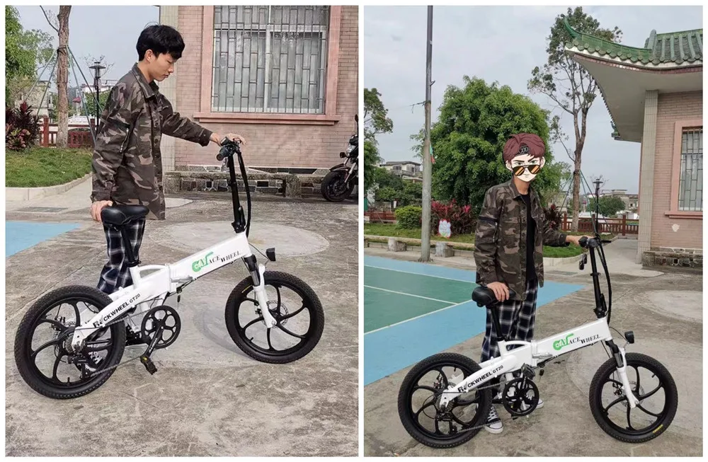 Электрический велосипед 20 дюймов складной микролитражных Rockwheel GT20 cmacewheel