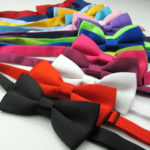 Classic Kid Bowtie Boys Grils Baby Children Bow Tie Fashion 35 Solid Color Mint Green Red Black White Pets Cravate Prom |