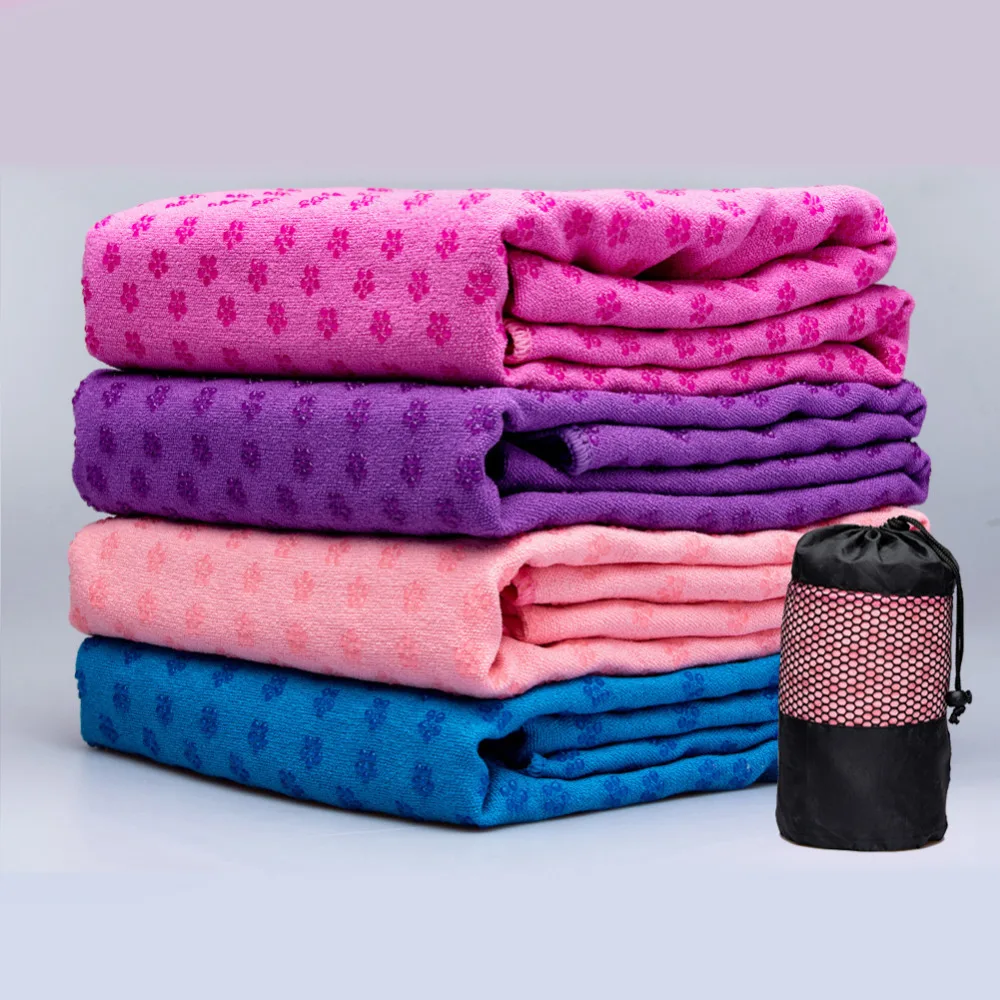 2019 Новинка 183*63 см портативное Полотенце Для Йоги Нескользящие впитывают воду