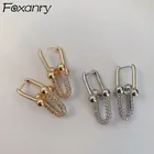 Женские серьги из серебра 925 пробы, с цирконом