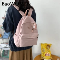 baowomen 2021 college student ladies backpack women harajuku school bags book kawaii backpack nylon girls bag for travel