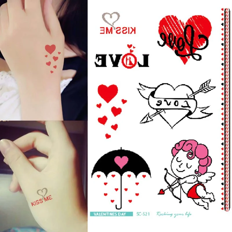 Цветные радужные наклейки для татуировок в стиле INS|Временные тату| |