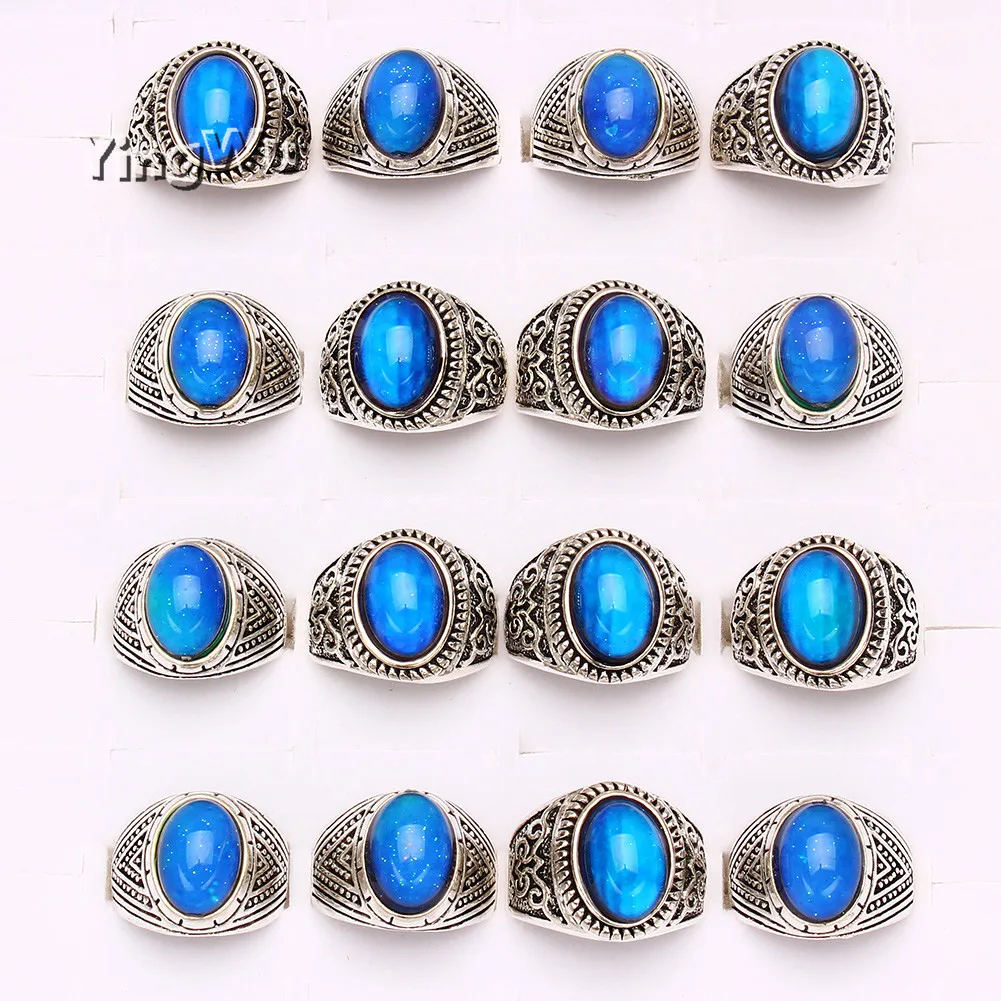 Кольцо Yingwu меняющее цвет с контролем температуры для мужчин и женщин 5 шт.|Кольца|