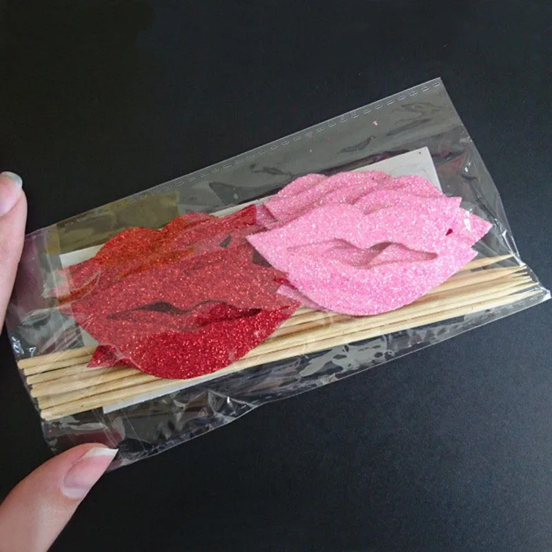 

Wedding Decorations 10pcs Funny Red Lips Photobooth Prop Valentine's Day Bachelorette Party Supplies Hen Party Bride be Decor