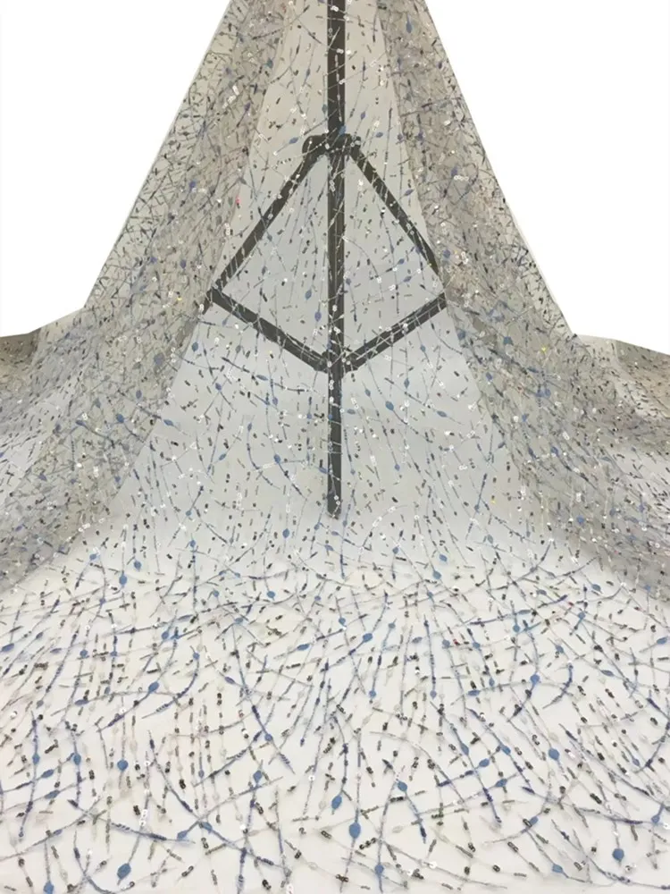 Высококачественное французское Тюлевое кружево свежая и Элегантная вышивка из