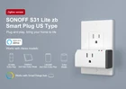 SONOFF S31 Lite US Mini Wifi Socket умный дом Беспроводной Выключатель питания таймер Plug AppГолосовое управление для Alex Zigbee версия