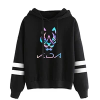 game song kda the baddest parallel bars hoodie sweatshirts casual spring autumn winter letter hooded autumn winter clothes