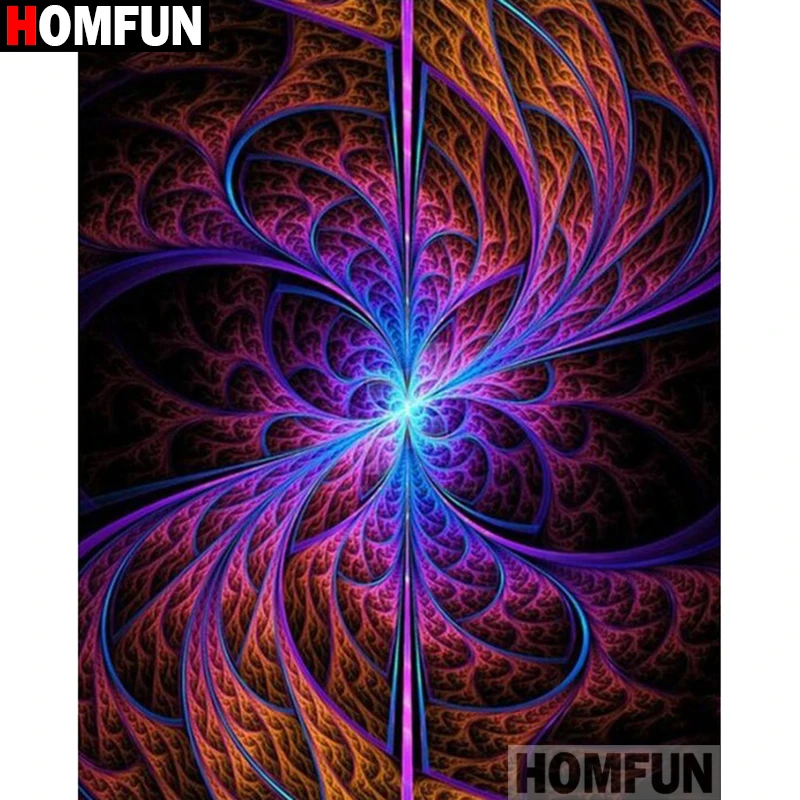 Картина HOMFUN с алмазной вышивкой Мандала алмазная живопись полный квадратный фон