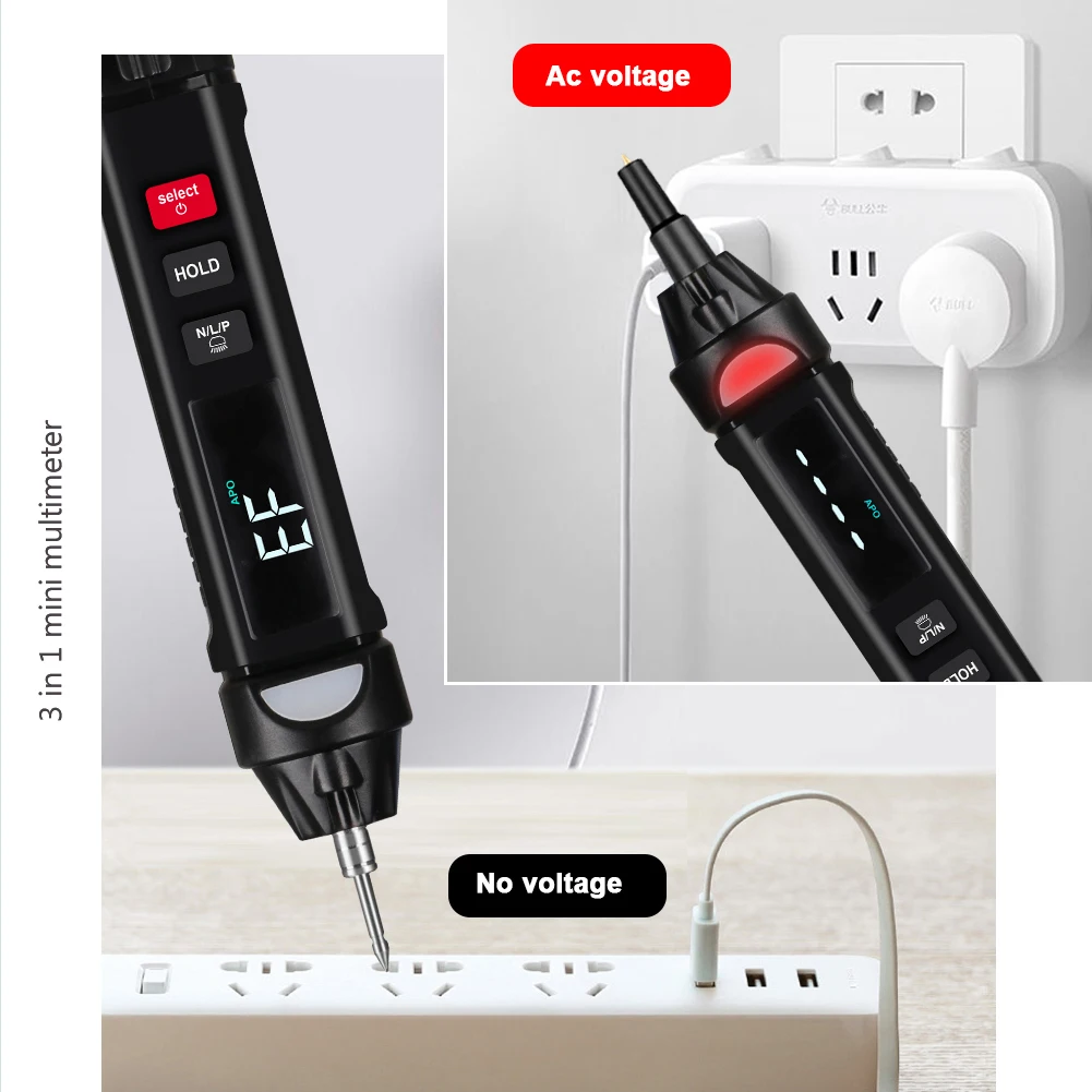 

kkm99/kkm100 Digtal Multimeter Mini Pen Tester Intelligent Multimeter True RMS Multitester Multi Meter Voltage Meter Multimetre