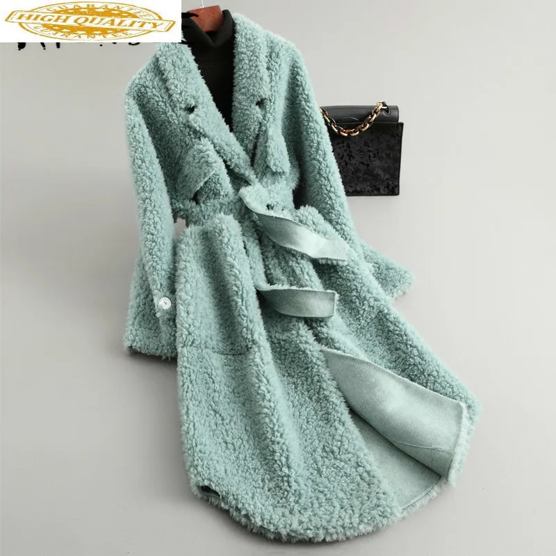 Пальто из натурального меха Женское зимнее пальто женская одежда новинка 2020