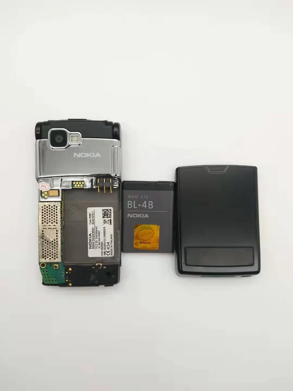 N76 Nokia N76 Bluetooth JAVA 2MP разблокированный Флип Мобильный телефон Поддержка Русская клавиатура Восстановленный