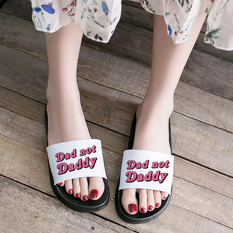 

Jesus Is My Sugar Daddy Funny Letter Open Toe Flip Flops for Women 2021 Summer Sandals Summer Beach Fashion Flip Flops