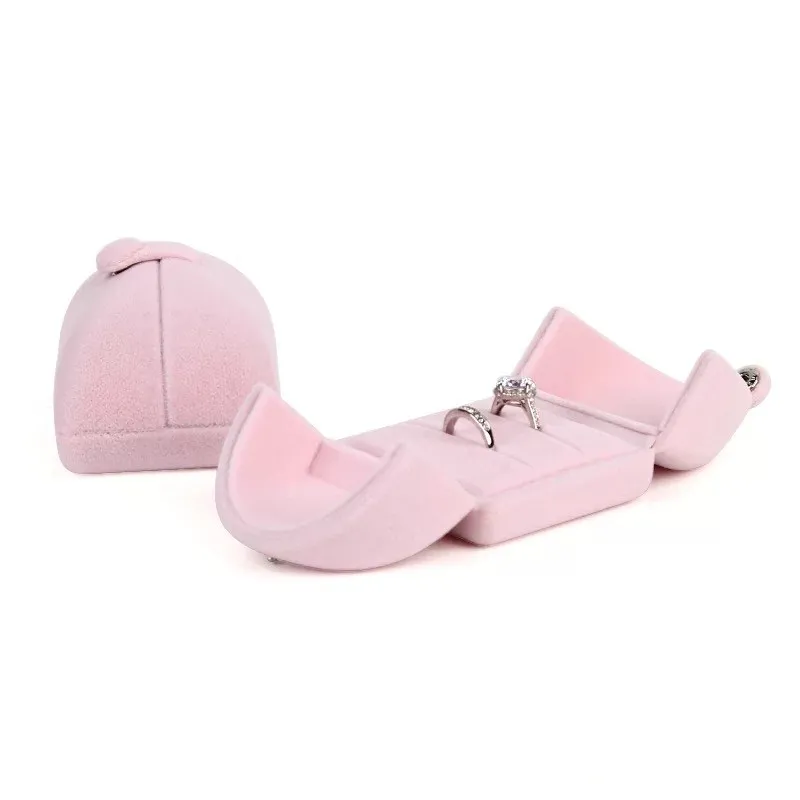 HOSENG 30Pcs Jewelry Box With Metal Lock For Women Wedding Engagement Elegant Case Blue Double Door Necklace Package HS_908